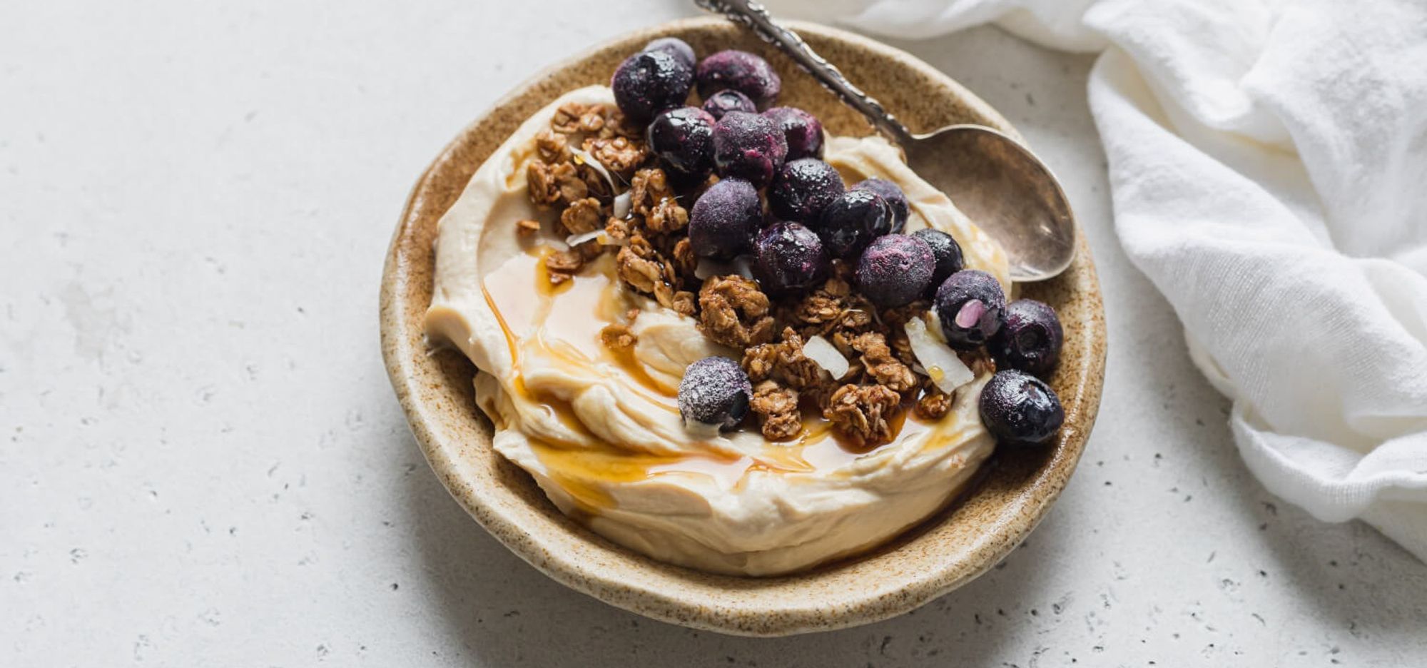 Whipped Peanut Butter Yogurt Bowl