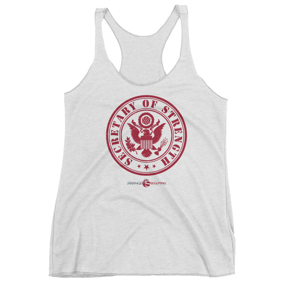 SECRETARY OF STRENGTH Women&#39;s Racerback Tank