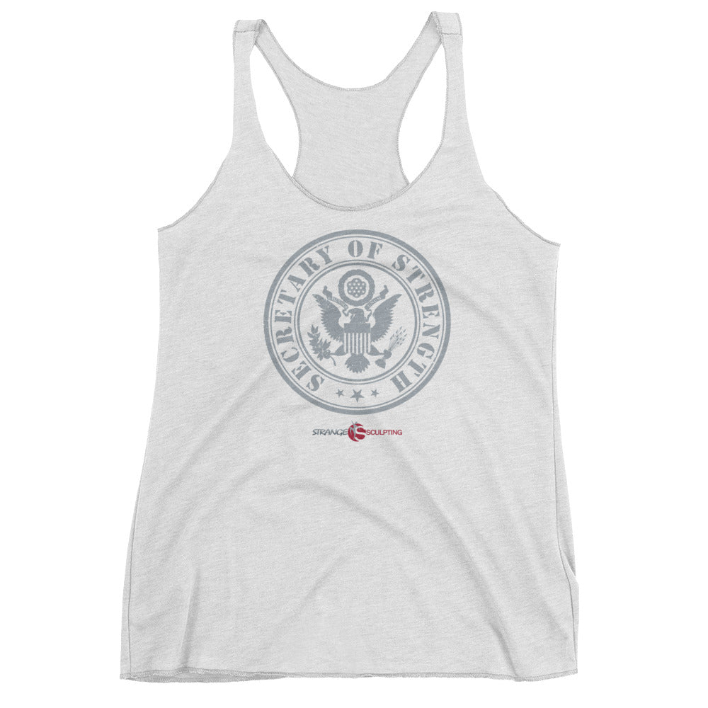 SECRETARY OF STRENGTH Women's Racerback Tank